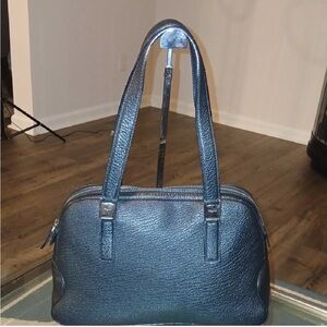 Salvatore Ferragamo Black Leather Shoulder Bag